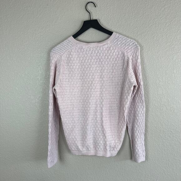 Tommy Hilfiger Pale Pink Fitted Knit Sweater Size Extra Large - Picture 6 of 7